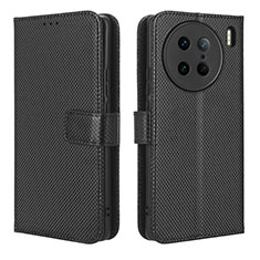 Custodia Portafoglio In Pelle Cover con Supporto BY1 per Vivo X90 Pro 5G Nero