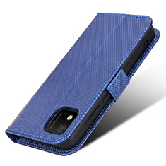 Custodia Portafoglio In Pelle Cover con Supporto BY1 per Wiko Y52 Blu