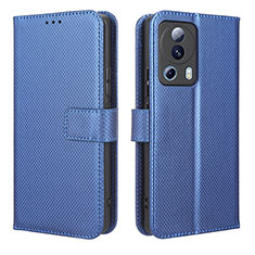 Custodia Portafoglio In Pelle Cover con Supporto BY1 per Xiaomi Civi 2 5G Blu