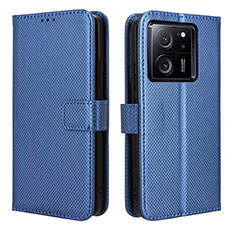 Custodia Portafoglio In Pelle Cover con Supporto BY1 per Xiaomi Mi 13T Pro 5G Blu