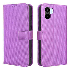 Custodia Portafoglio In Pelle Cover con Supporto BY1 per Xiaomi Poco C50 Viola