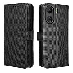 Custodia Portafoglio In Pelle Cover con Supporto BY1 per Xiaomi Poco C65 Nero