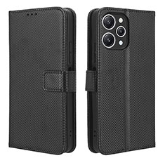 Custodia Portafoglio In Pelle Cover con Supporto BY1 per Xiaomi Redmi 12 4G Nero