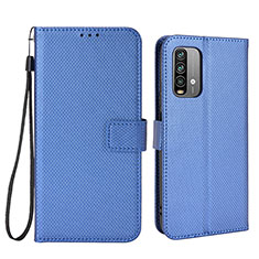 Custodia Portafoglio In Pelle Cover con Supporto BY1 per Xiaomi Redmi 9T 4G Blu