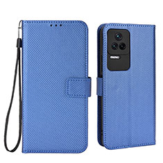 Custodia Portafoglio In Pelle Cover con Supporto BY1 per Xiaomi Redmi K50 5G Blu