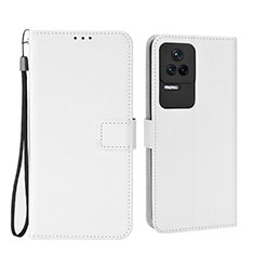 Custodia Portafoglio In Pelle Cover con Supporto BY1 per Xiaomi Redmi K50 Pro 5G Bianco