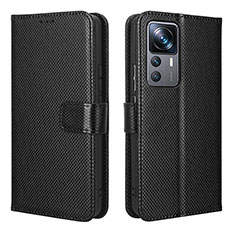 Custodia Portafoglio In Pelle Cover con Supporto BY1 per Xiaomi Redmi K50 Ultra 5G Nero