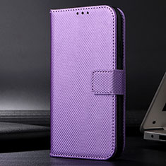 Custodia Portafoglio In Pelle Cover con Supporto BY1 per Xiaomi Redmi Note 10 5G Viola