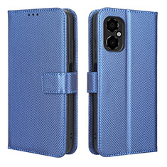 Custodia Portafoglio In Pelle Cover con Supporto BY1 per Xiaomi Redmi Note 11R 5G Blu