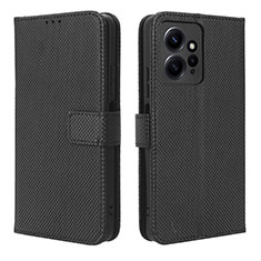 Custodia Portafoglio In Pelle Cover con Supporto BY1 per Xiaomi Redmi Note 12 4G Nero