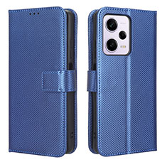 Custodia Portafoglio In Pelle Cover con Supporto BY1 per Xiaomi Redmi Note 12 Pro+ Plus 5G Blu