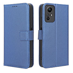 Custodia Portafoglio In Pelle Cover con Supporto BY1 per Xiaomi Redmi Note 12S Blu