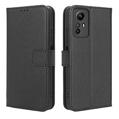 Custodia Portafoglio In Pelle Cover con Supporto BY1 per Xiaomi Redmi Note 12S Nero