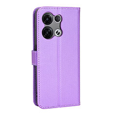 Custodia Portafoglio In Pelle Cover con Supporto BY1 per Xiaomi Redmi Note 13 Pro 5G Viola