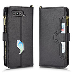 Custodia Portafoglio In Pelle Cover con Supporto BY2 per Asus ROG Phone 5 ZS673KS Nero