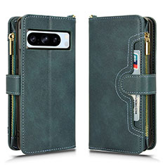 Custodia Portafoglio In Pelle Cover con Supporto BY2 per Google Pixel 8 Pro 5G Verde