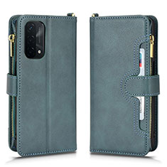 Custodia Portafoglio In Pelle Cover con Supporto BY2 per Oppo A54 5G Verde