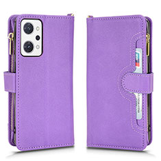 Custodia Portafoglio In Pelle Cover con Supporto BY2 per Oppo Reno7 A Viola