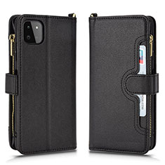 Custodia Portafoglio In Pelle Cover con Supporto BY2 per Samsung Galaxy A22s 5G Nero