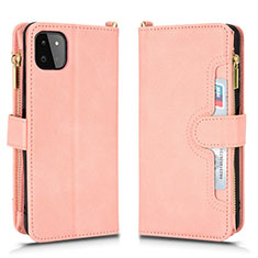 Custodia Portafoglio In Pelle Cover con Supporto BY2 per Samsung Galaxy A22s 5G Oro Rosa