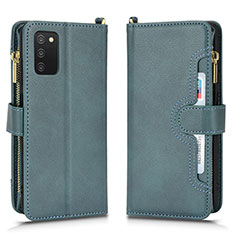 Custodia Portafoglio In Pelle Cover con Supporto BY2 per Samsung Galaxy F02S SM-E025F Verde