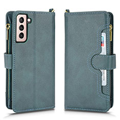 Custodia Portafoglio In Pelle Cover con Supporto BY2 per Samsung Galaxy S23 5G Verde