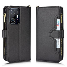 Custodia Portafoglio In Pelle Cover con Supporto BY2 per Xiaomi Mi 11T 5G Nero