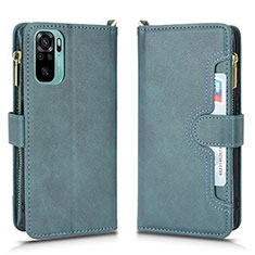 Custodia Portafoglio In Pelle Cover con Supporto BY2 per Xiaomi Poco M5S Verde