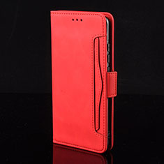 Custodia Portafoglio In Pelle Cover con Supporto BY2 per Xiaomi Redmi 10X Pro 5G Rosso