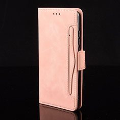 Custodia Portafoglio In Pelle Cover con Supporto BY2 per Xiaomi Redmi 9 India Rosa