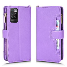 Custodia Portafoglio In Pelle Cover con Supporto BY2 per Xiaomi Redmi Note 11 4G (2021) Viola