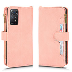 Custodia Portafoglio In Pelle Cover con Supporto BY2 per Xiaomi Redmi Note 11 Pro 4G Oro Rosa