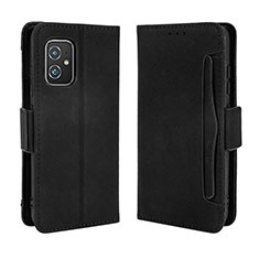 Custodia Portafoglio In Pelle Cover con Supporto BY3 per Asus Zenfone 8 ZS590KS Nero