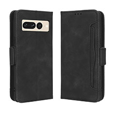 Custodia Portafoglio In Pelle Cover con Supporto BY3 per Google Pixel 7 Pro 5G Nero