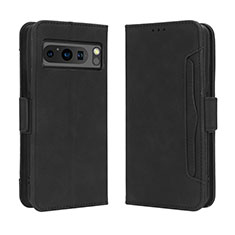 Custodia Portafoglio In Pelle Cover con Supporto BY3 per Google Pixel 8 Pro 5G Nero