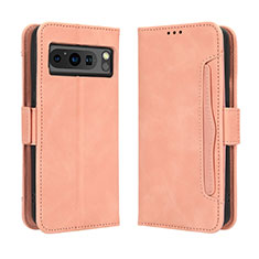 Custodia Portafoglio In Pelle Cover con Supporto BY3 per Google Pixel 8 Pro 5G Rosa