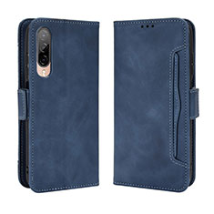 Custodia Portafoglio In Pelle Cover con Supporto BY3 per HTC Desire 22 Pro 5G Blu