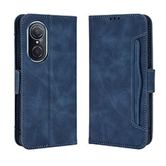 Custodia Portafoglio In Pelle Cover con Supporto BY3 per Huawei Honor 50 SE 5G Blu