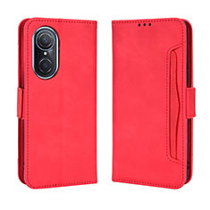 Custodia Portafoglio In Pelle Cover con Supporto BY3 per Huawei Honor 50 SE 5G Rosso