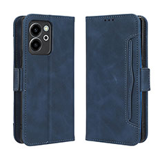 Custodia Portafoglio In Pelle Cover con Supporto BY3 per Huawei Honor 80 SE 5G Blu