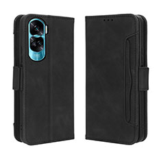 Custodia Portafoglio In Pelle Cover con Supporto BY3 per Huawei Honor 90 Lite 5G Nero