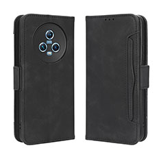 Custodia Portafoglio In Pelle Cover con Supporto BY3 per Huawei Honor Magic5 5G Nero