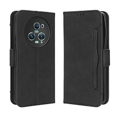 Custodia Portafoglio In Pelle Cover con Supporto BY3 per Huawei Honor Magic5 Pro 5G Nero