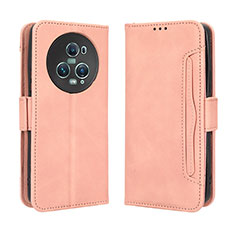 Custodia Portafoglio In Pelle Cover con Supporto BY3 per Huawei Honor Magic5 Pro 5G Rosa