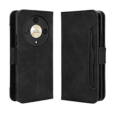 Custodia Portafoglio In Pelle Cover con Supporto BY3 per Huawei Honor Magic6 Lite 5G Nero