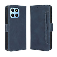 Custodia Portafoglio In Pelle Cover con Supporto BY3 per Huawei Honor X6 Blu