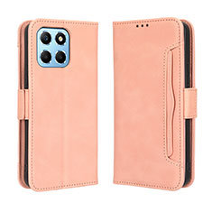 Custodia Portafoglio In Pelle Cover con Supporto BY3 per Huawei Honor X6 Rosa