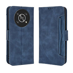 Custodia Portafoglio In Pelle Cover con Supporto BY3 per Huawei Honor X9 5G Blu