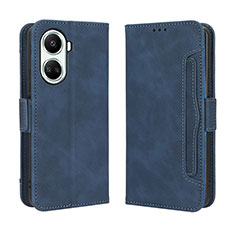 Custodia Portafoglio In Pelle Cover con Supporto BY3 per Huawei Nova 10 SE Blu