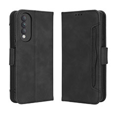 Custodia Portafoglio In Pelle Cover con Supporto BY3 per Huawei Nova 10z Nero